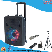 10inch Multi-Colored Light Wireless Bluetooth Trolley Battery Speaker F607D